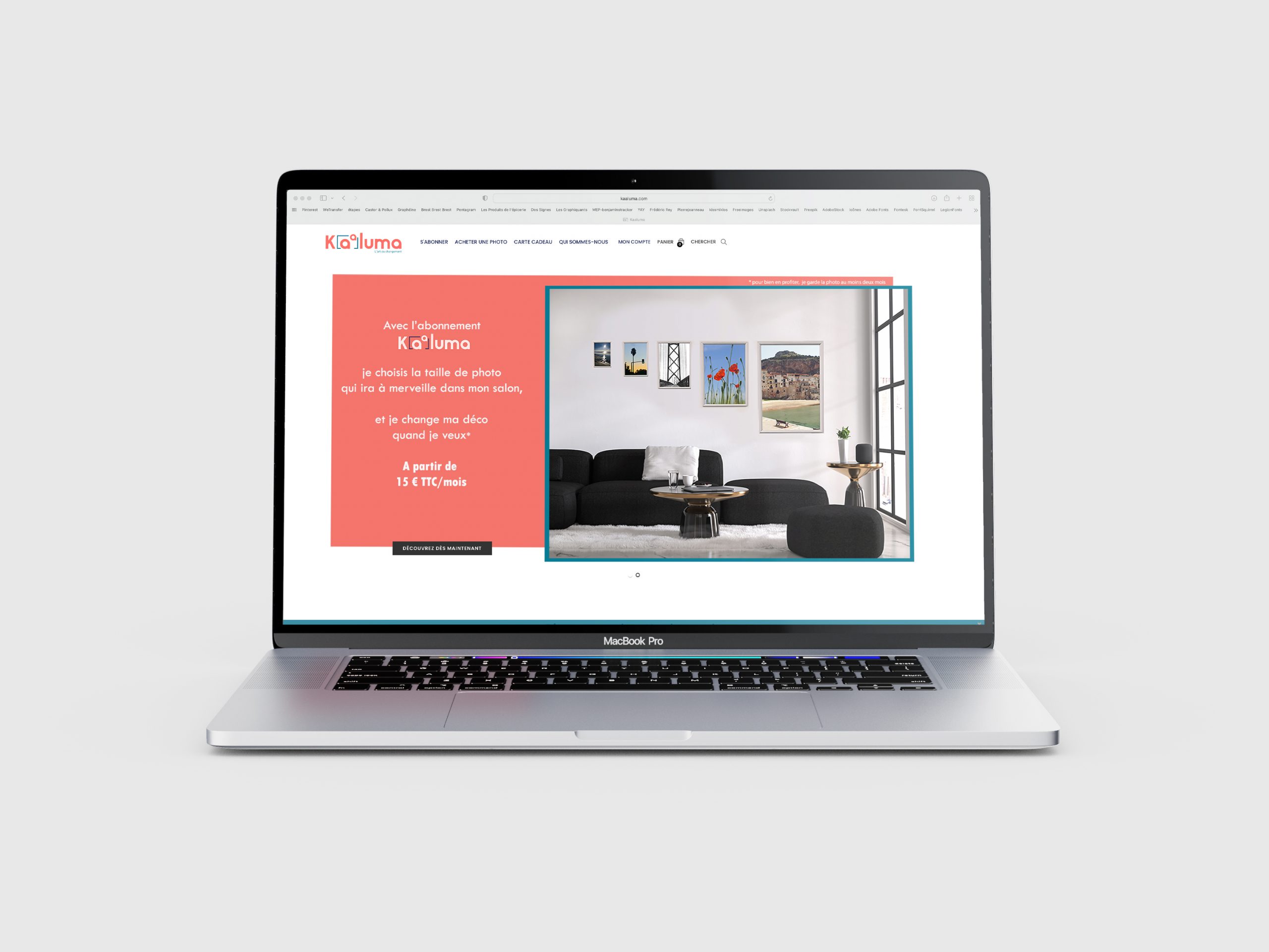 Mockups Design home page kaaluma